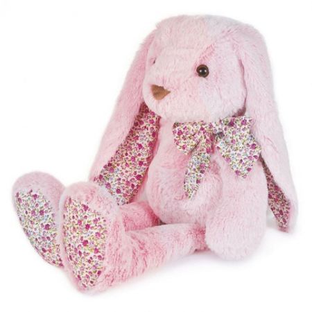 Doudou Histoire d‚Ours Plyšový kamarád růžový králíček 50 cm