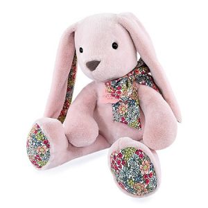 Doudou Histoire d‚Ours Plyšový kamarád růžový králíček 40 cm