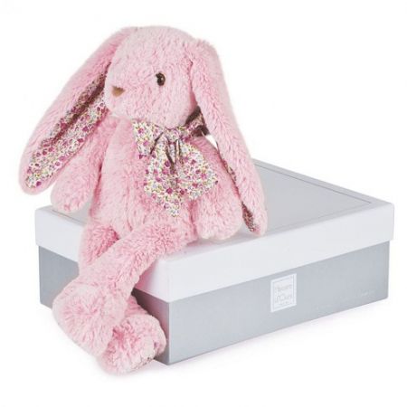 Doudou Histoire d&sbquo;Ours Plyšová hračka růžový králíček 40 cm