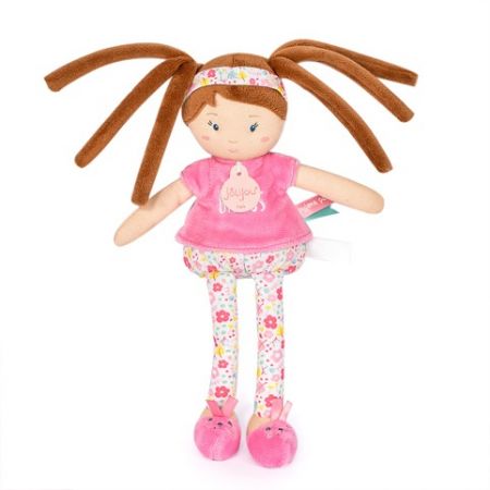 Doudou Jolijou Panenka LES PIPELLETTES 25 cm 1 ks růžová