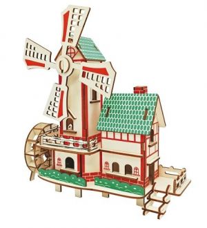 Woodcraft Dřevěné 3D puzzle Větrný mlýn