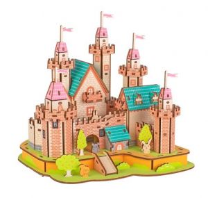 Woodcraft Dřevěné 3D puzzle Hrad v ráji