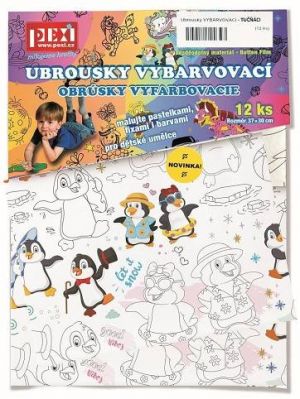 Pexi Vybarvovací ubrousky - Tučňáci