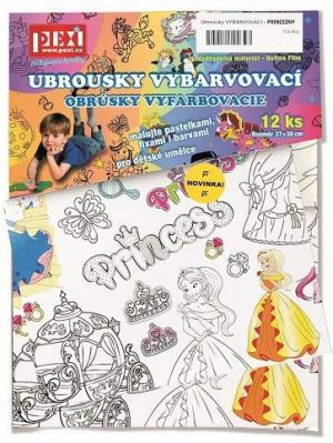 Pexi Vybarvovací ubrousky - Princezny