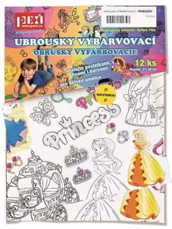 Pexi Vybarvovací ubrousky - Princezny