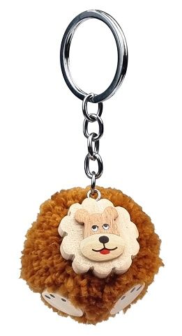 2Kids Toys Dřevěná klíčenka pompon Lev