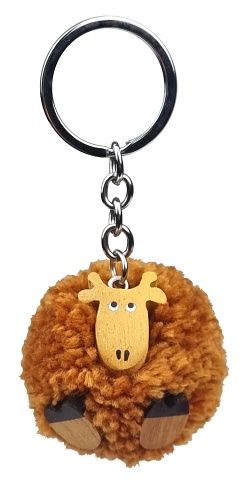 2Kids Toys Dřevěná klíčenka pompon Žirafa