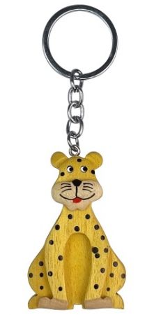 2Kids Toys Dřevěná klíčenka velká Leopard