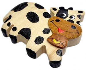 2Kids Toys Dřevěná magnetka velká Kráva