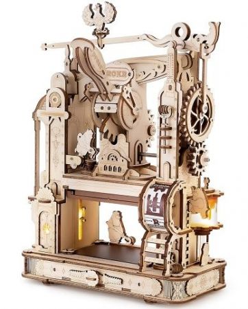 RoboTime 3D dřevěná mechanická skládačka Tiskařský lis