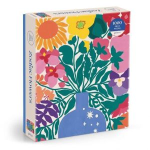Galison Puzzle Květiny zvěrokruhu 1000 dílků