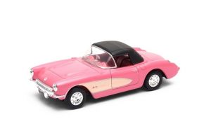 Welly Chevrolet ‚57 Corvette soft top 1:34 bílá