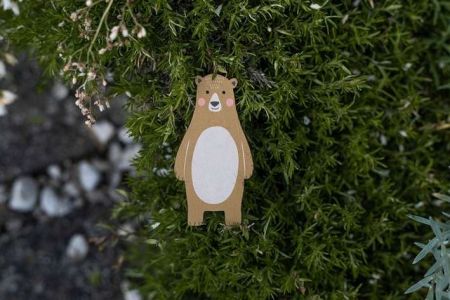BeWooden Dřevěná magnetka méďa Péťa