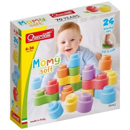 Quercetti Stavebnice Momy Soft 24 ks