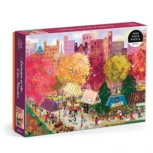 Galison Puzzle Podzim na městském trhu 1000 dílků - poškozený obal