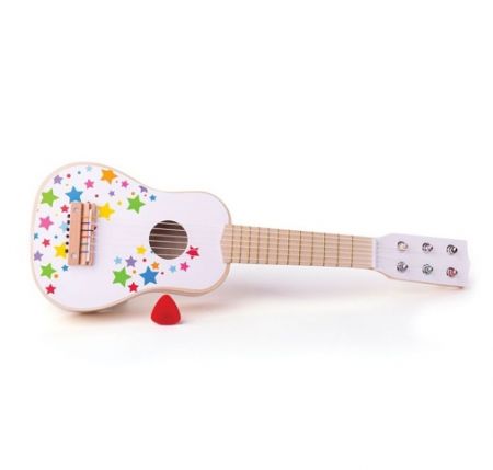 Bigjigs Toys Dřevěná kytara star - poškozený obal