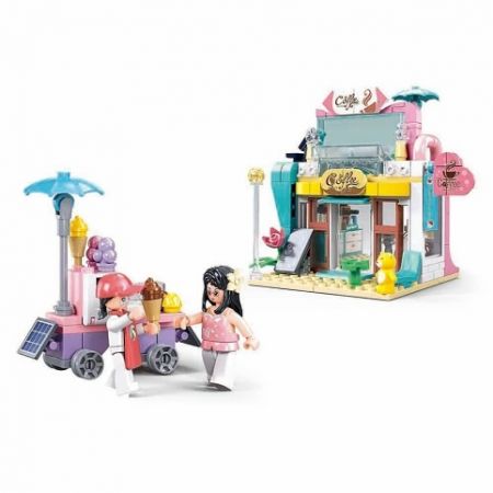Sluban Metropolis M38-B1266 Kavárna a zmrzlinový vozík