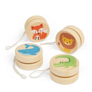 Bigjigs Toys Dřevěné jojo Safari zvířátka 1 ks