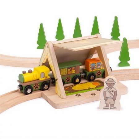 Bigjigs Rail Safari stan Poškozený obal