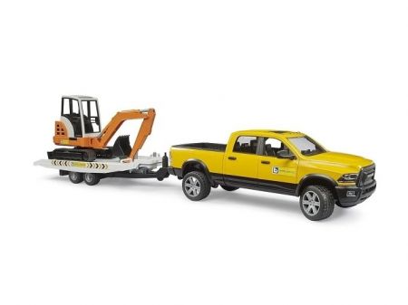 Bruder Terénní servisní auto RAM s minibagrem
