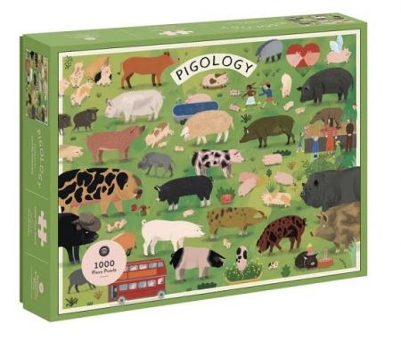 Chronicle Books Puzzle Pigologie 1000 dílků - poškozený obal