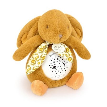 Doudou Hrací skříňka s projekcí Králíček hnědý
