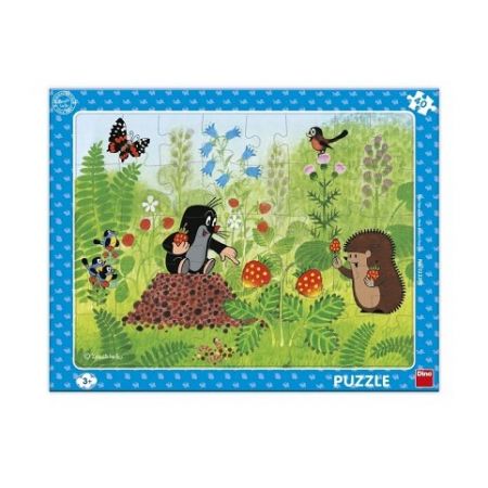 Dino Puzzle Krtek a jahody 40 dílků deskové