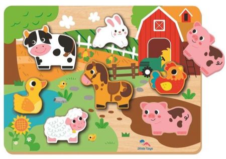 2Kids Toys Vkládací puzzle Farma