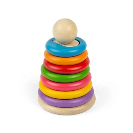 Bigjigs Toys Nasazování tvarů na tyč