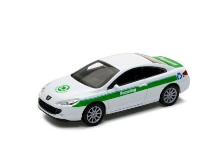 Welly Peugeot Coupé 407 Recycling 1:34