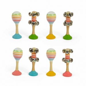 Bigjigs Toys Sada Rumba koule a rolničky