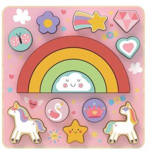2Kids Toys Balanční puzzle Unicorn 2 v 1