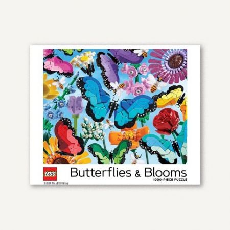 Chronicle Books Puzzle LEGO® Motýli a květiny 1000 dílků