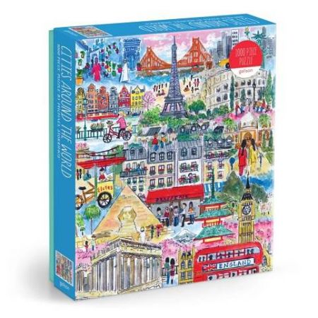 Galison Puzzle Města světa Michael Storrings 1000 dílků