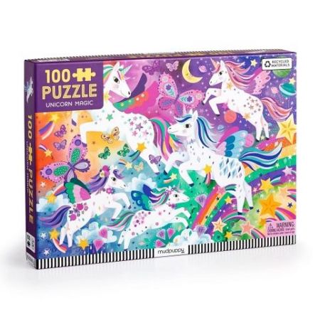 Mudpuppy Puzzle Kouzelní jednorožci 100 dílků