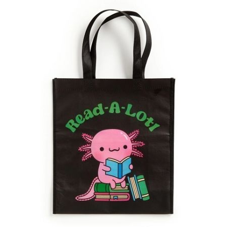 Mudpuppy Znovupoužitelná nákupní taška Axolotl čte