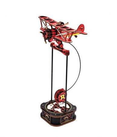 RoboTime 3D mechanická skládačka Dvojplošník s kyvadlem