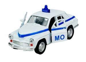 Welly Warszawa 224 POLICJA 1:34 bílá