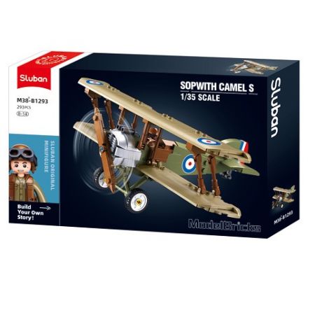 Sluban Model Bricks M38-B1293 Dvouplošník Sopwith 1.35