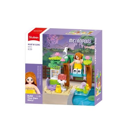 Sluban Metropolis M38-B1329C Houpačka v zahrádce