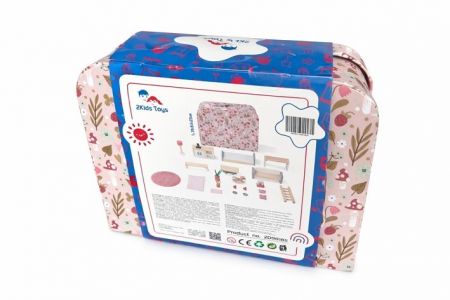 2Kids Toys Domeček pro panenky v kufříku Kuchyně