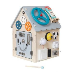 2Kids Toys Activity board Domeček šedý