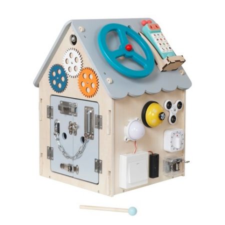 2Kids Toys Activity board Domeček šedý