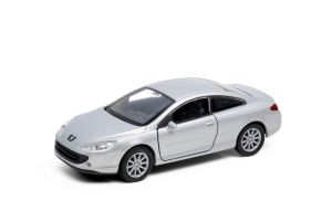 Welly Peugeot Coupé 407 1:34 stříbrný