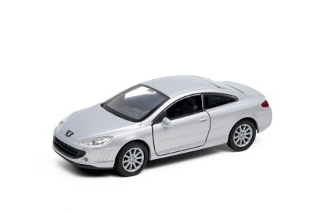 Welly Peugeot Coupé 407 1:34 stříbrný