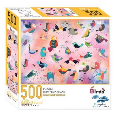 Brain Tree Puzzle Pohádkoví ptáci 500 dílků - poškozený obal