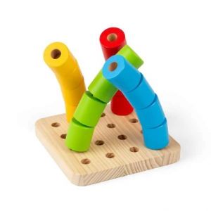 Bigjigs Toys Balanční válečky na podstavci - poškozený obal