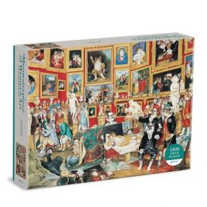 Galison Puzzle Tribuna Uffizi s kočkami 1500 dílků - poškozený obal