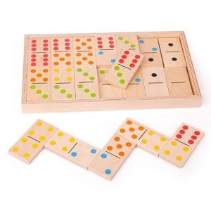 Bigjigs Toys Velké dřevěné domino - poškozený obal