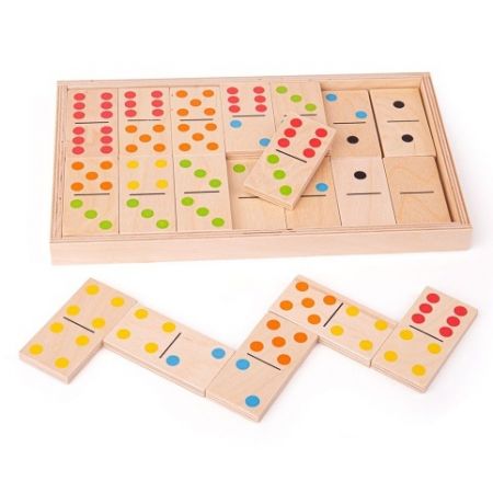 Bigjigs Toys Velké dřevěné domino - poškozený obal
